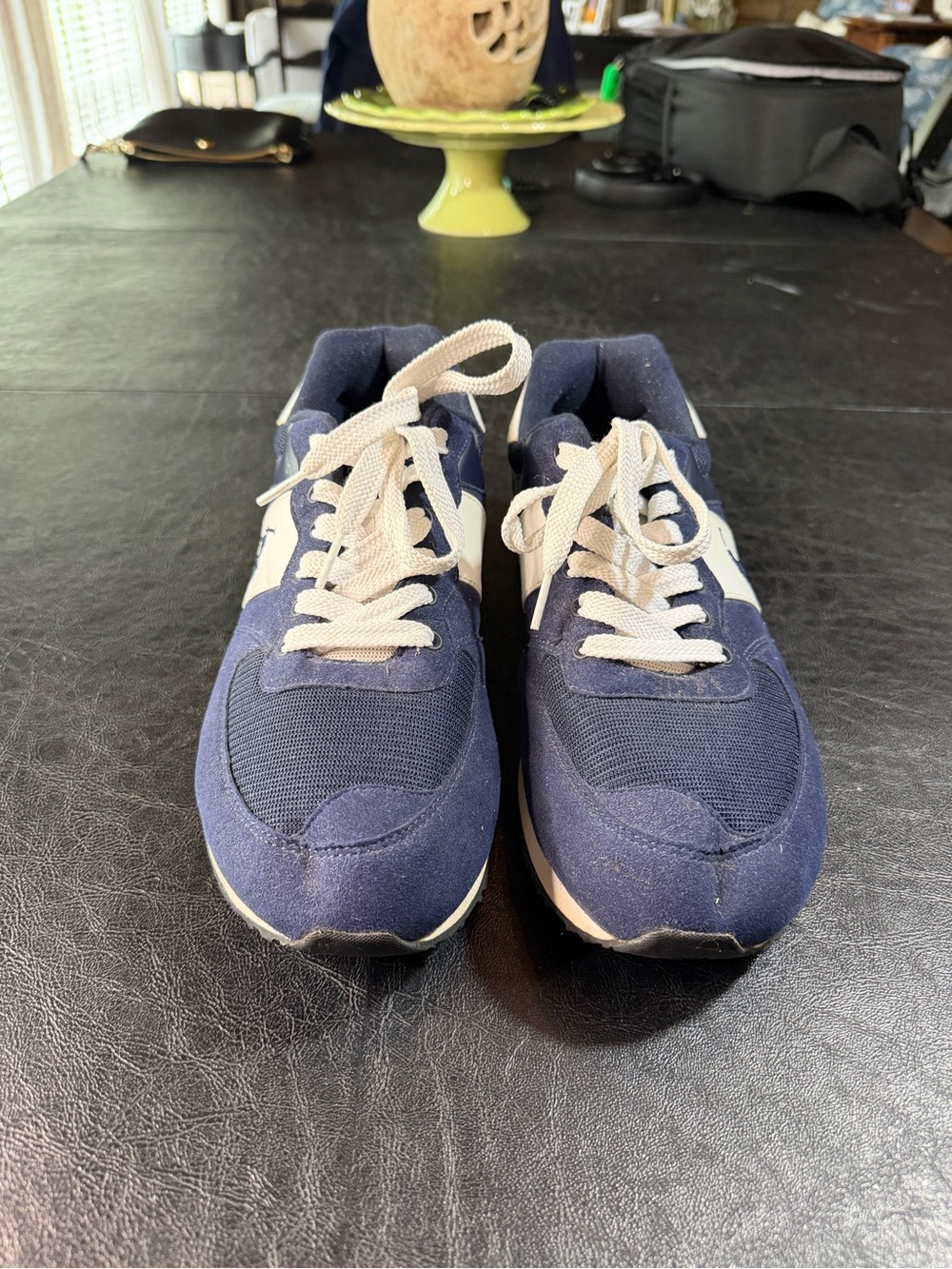 Men's Navy Blue Polo Ralph Lauren Sport Casual Sneakers - Size 10.5